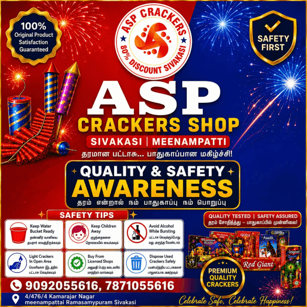 A team member carefully inspecting firecrackers